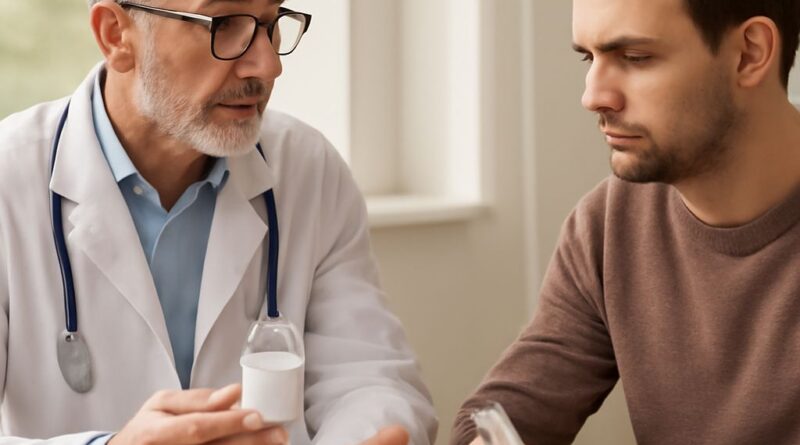 Antihistamine and decongestant in pharmacy mortar and pestle