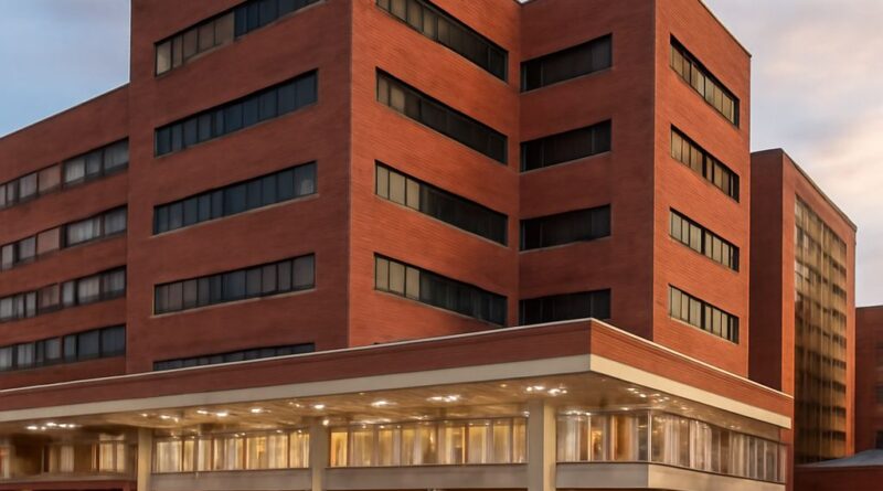 A comparison between college hospital and medical center facilities, illustrating medical records and billing processes.