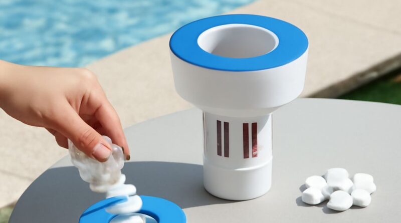 Chlorine Tablet Dispenser and Holder with 1 Inch Chlorine Tablets