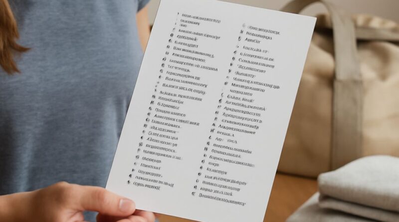 Essential hospital bag checklist printable items for Afghanistan hospitals